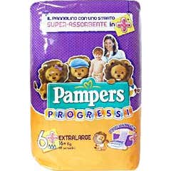 Pampers Progressi Playtime Pannolini Taglia XL +16kg 18 Unità