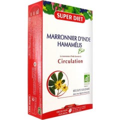 Super Diet Horse Chestnut tree Hamamelis Organic 20 Phials