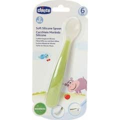 Chicco Silicone Spoon6m+ Up Green