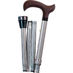 Herdegen Derby Folding Cane Black White 1ut