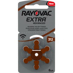 Rayovac-batterij L312Za-6 Plaq6 Plaq6