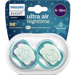 Avent Ultra Air Night Chupete Nocturno 6-18m 2uds