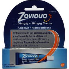 Zoviduo 50mg/g+10mg/g Crema 2g
