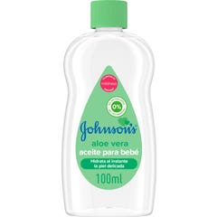 Johnson's Baby Aloe Vera Oil fugter og plejer øjeblikkeligt 100 ml