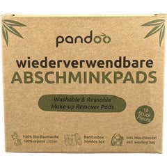 Pandoo Set Discos Desmaquillantes Reutilizables 18 uds + Dispensador