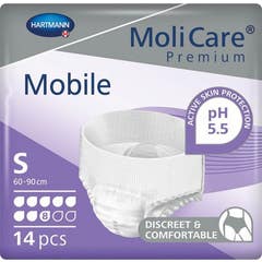 MoliCare Premium Mobile Slip Absorbente 8 Drops Talla S 14uds
