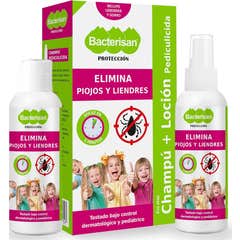 Bacterisan Lice Treatment Pack Eliminates Lice and Nits 2x100 ml