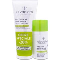 Alvadiem Pack Gel de Ducha Desodorante 200 ml + Roll-On 40 ml