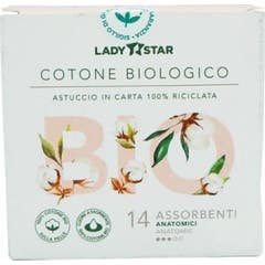 Farvima Ladystar Compresa 100% Algodón Bio 14uds