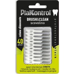Plakkontrol Brush&Clean 40uds
