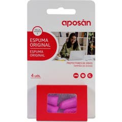 Aposan Tappi Auricolari Schiuma Adulti Originali 4 pz