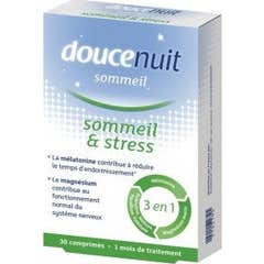 Douce Nuit Sommeil et Stress 3 en 1 30 comprimés