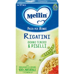 Mellin Rigatini con Trigo Blando y Guisantes Bio 280g