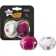 Tommee Tippee Chupetes 6-18 M Urbano Infantil 2uds