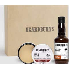 Beardburys Essentials Kit Fiber Cera Semi-Mate + Champú All in