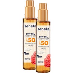 Sensilis Tør olie Bruneoptimerer SPF50 2x150 ml