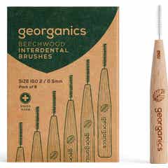 Georganics Beechwood Cepillo Interdental ISO 2/0.5 6 uds