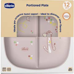 Chicco Plato con Compartimentos 12M+ Rosa 1ud