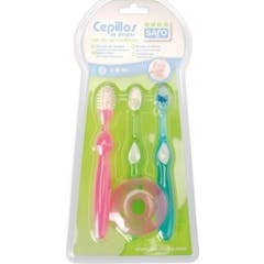 Saro set de aprendizaje cepillos de dientes 3uds