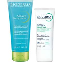 Bioderma Sébium Sensitive 30 ml + Sébium gel Moussant 200 ml