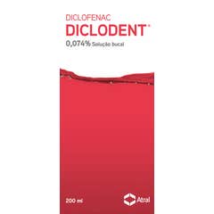 Atral Diclodent 0.074% Diclofenac Solução Bucal 200ml