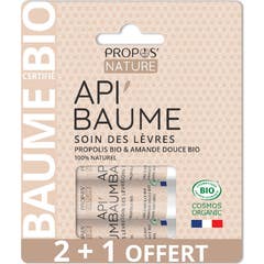Propos Nature Trio Bálsamo Labial Api'Baume Bio 3uds