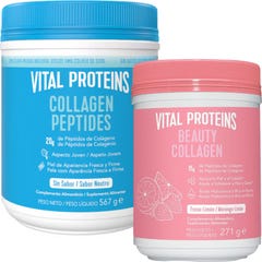 Vital Proteins Pack Collagen Peptides 567g + Fresa Limón 271g