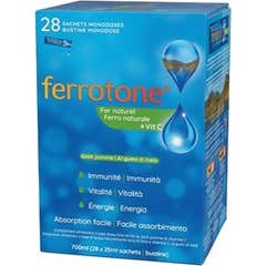 Ferrotone Hierro Natural + Vitamina C Manzana 28x25ml