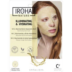 Iroha Nature Mascarilla VitaminaC + AH Iluminadora Hidratante 20ml