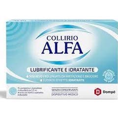 Dompé Farmaceutici Collyre Alfa Lubrifiant Hydratant 15uts