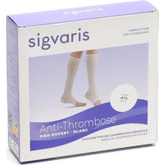 Sigvaris AT2 Calcetin PO Blanco T5N 1 Par