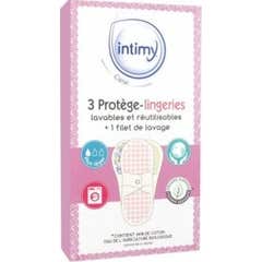 Intimy Care Protège-lingeries Lavables Et Réutilisables x3 + Filet De Lavage