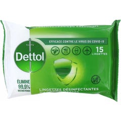 Dettol Hand- und Oberflächendesinfektionstücher Original 15 Stück