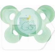 Chicco® silikone pacifier anatomisk komfort 4M + lysende