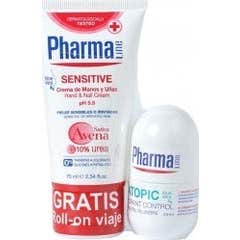 Pharmaline Sensitive crema de manos 75ml + desodorante 25ml