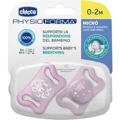 Chicco ciuccio in silicone Physio Micro 0-2 M rosa 2 ciucciatori Physio Micro 0-2 M