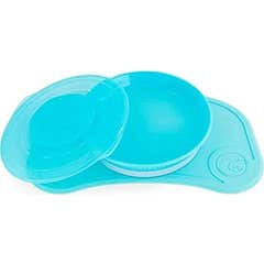 Twistshake Click-Mat Mini Blu + set di piatti
