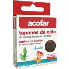 Acofarma Tapones Oído Silicona Moldeable 6uds
