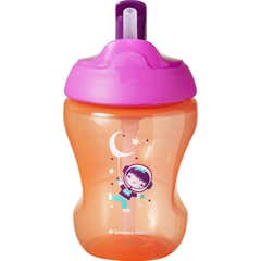 Tommee Tippee Explora Easy Drink Straw Cup Chica Color Rosa +6m