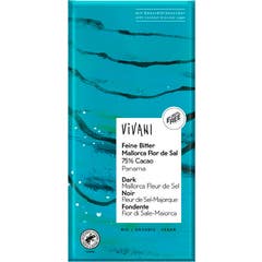 Vivani Chocolate Negro 75% Panama Flor de Sal Vegan 80g