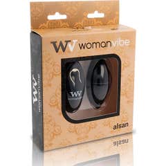 Womanvibe Alsan Huevo Vibrador Control Remoto Silic Negro 1ud