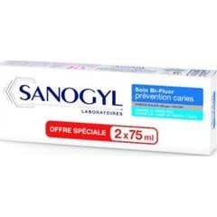 Sanogyl Bi-Fluor 1500-Soin Comp 2X75 ml
