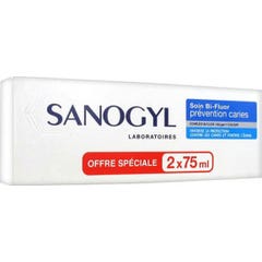 Sanogyl Bi-Fluor 1500-Soin Comp 2X75ml