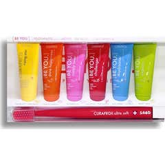 Curaprox Dentifricio 10 Ml 6 Pezzi + Spazzolino