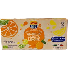 Isola Bio Zumo Naranja Zanahoria Limon 3x200ml