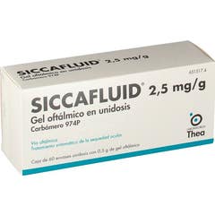 Siccafluid 2,5mg/g Gel Oftálmico 60 monodosis