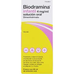 Biodramina Infantil 4mg/ml Solución Oral 60ml