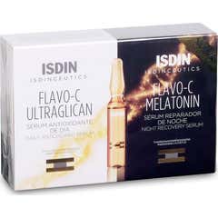 Isdinceutics Flavo-C Pack Ultraglican 10amp + Melatonin 10amp