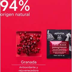 Apivita Express Beauty mascarilla revitalizante granada 2udsx8ml