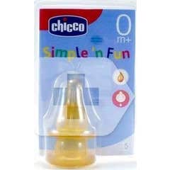 Chicco normal mund gummipat + 0M 2uds